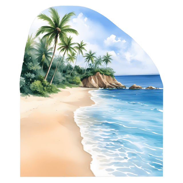 Free transparent PNG: Beach Landscape with Transparent Background PNG