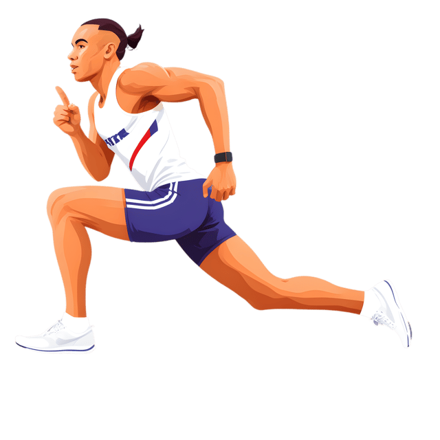 Free transparent PNG: World-Class Sprinter Breaking Records PNG Transparent Background