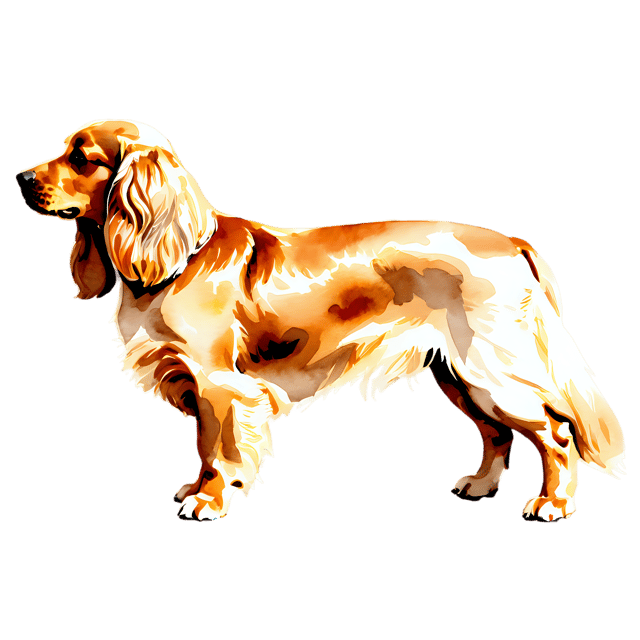 Free transparent PNG: Cocker Spaniel Watercolor Transparent PNG – Gentle Illustration for Designers & Creators