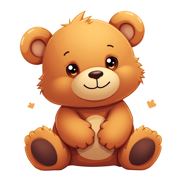 Free transparent PNG: Cinnamon-Colored Bear Clipart with Honey-Glow Eyes and Big Snout