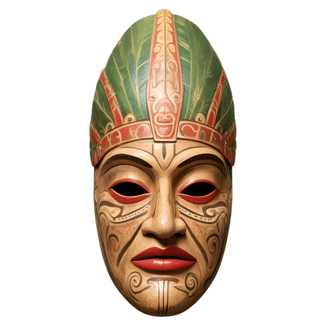 Free transparent PNG: Polynesian Mask PNG with Transparent Background for Art and Decor