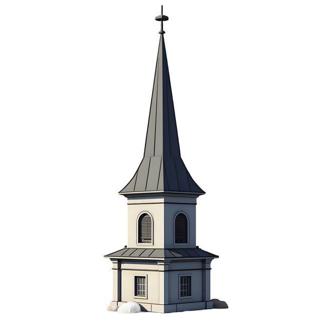 Free transparent PNG: Tall Steeple with Metal Weather Vane  Church Clipart, free transparent png download