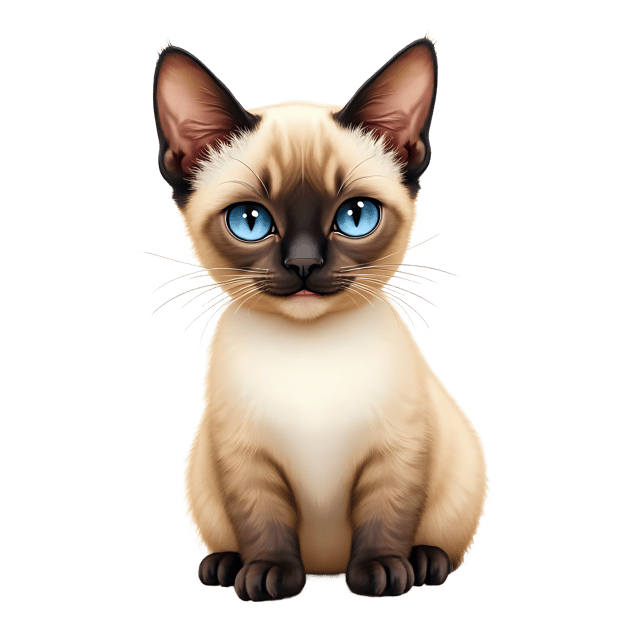 Free transparent PNG: Siamese Cat PNG Download  Elegant Feline Clipart for Animal Lovers  Projects