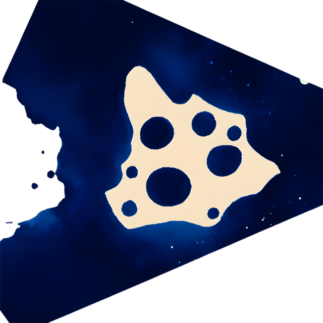 Free transparent PNG: Midnight Splatter Mosaic PNG with Transparent Background