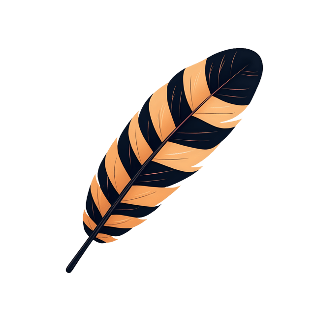 Free transparent PNG: Striped Bird Feather  Vector Clipart, free high-quality png download