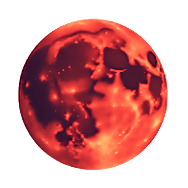 Free transparent PNG: Moon with Eerie Red Glow  Night Sky Clipart, free downloadable png