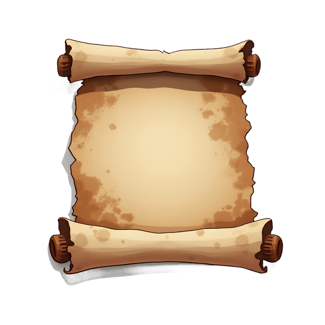 Free transparent PNG: Folded Ancient Scroll  Historical Clipart, free downloadable png