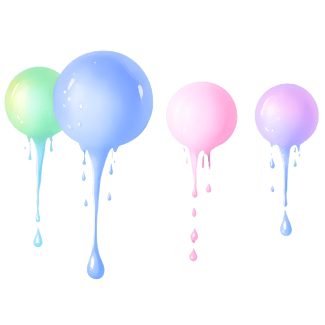 Free transparent PNG: Enchanted Droplets Forming Abstract Patterns PNG