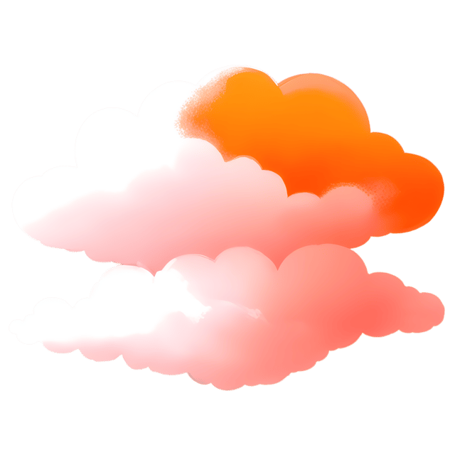 Free transparent PNG: Evening Clouds in Orange and Pink Transparent PNG