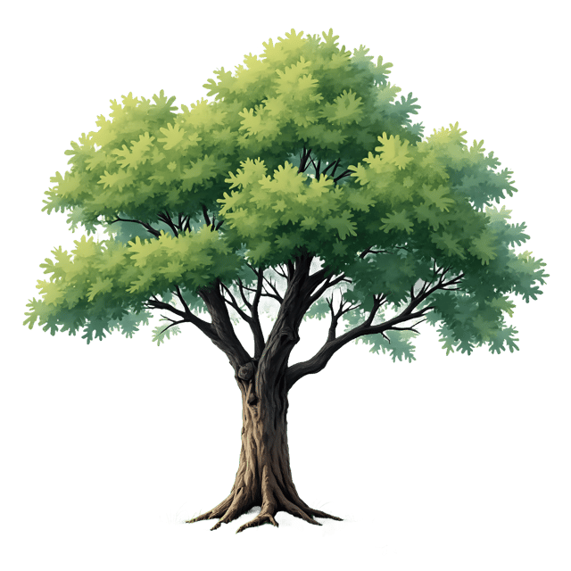 Free transparent PNG: Sturdy Oak Tree Trunk PNG with Transparent Background for Nature Imagery