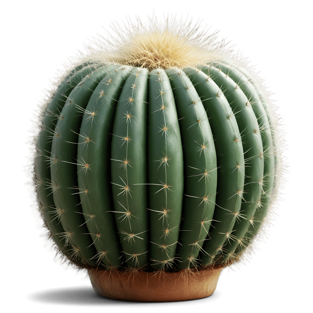 Free transparent PNG: Barrel Cactus Transparent PNG for Nursery and Craft Projects
