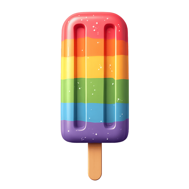 Free transparent PNG: Popsicle Stick with Rainbow Colors  Summer Craft Clipart, free downloadable png