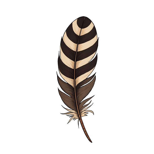 Free transparent PNG: Striped Bird Feather on Rusted Metal  Nature Clipart, free transparent png download