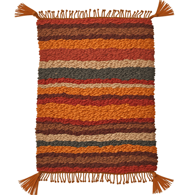 Free transparent PNG: Ethnic-Inspired Rug Clipart with Intricate Weaving and Earthy Tones
