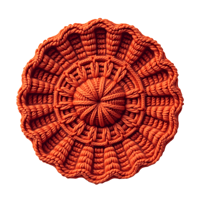 Free transparent PNG: Knitted Coaster PNG Clipart  Perfect for Crafting and Home Decor