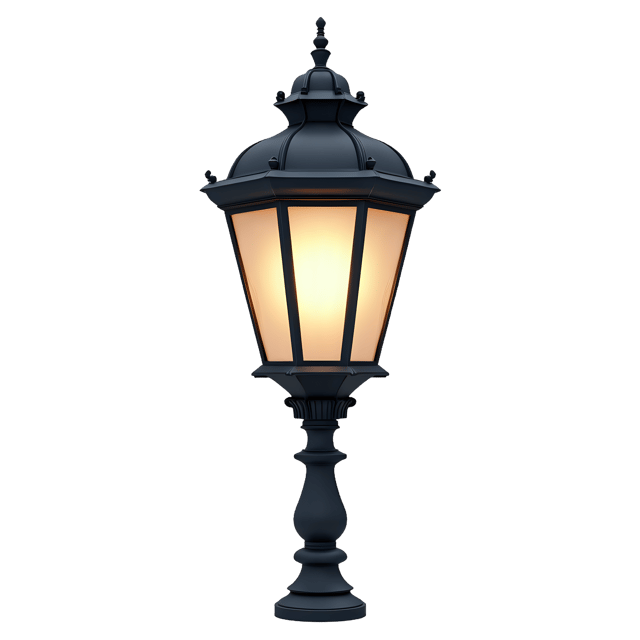 Free transparent PNG: Victorian Gaslight Fixture Vector Design for Historical and Antique Lighting