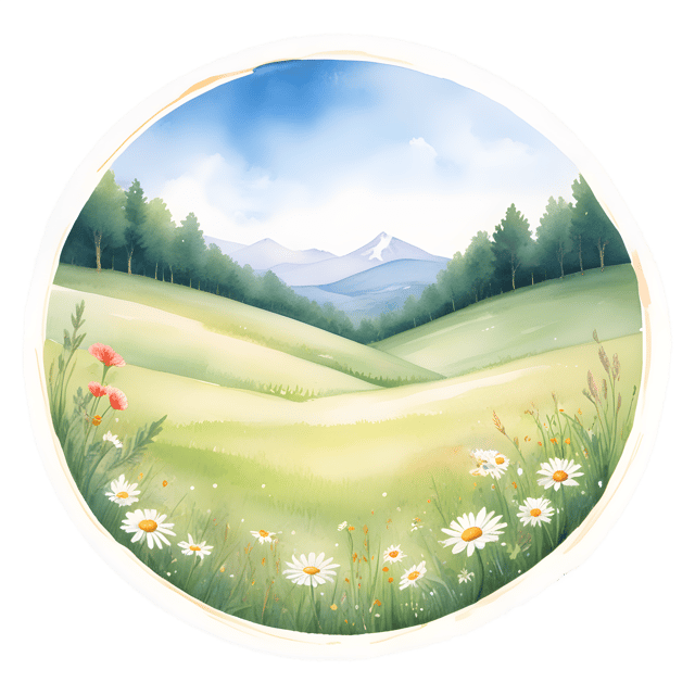 Free transparent PNG: Serenity in the Meadow Golden Ring Glowing Background PNG Design