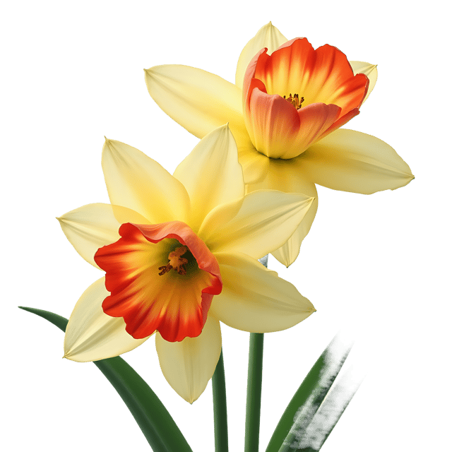 Free transparent PNG: Daffodil and Tulip PNG Clipart  Beautiful Spring Blooms for Decor  Crafts