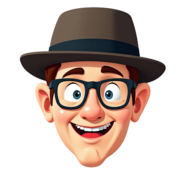 Free transparent PNG: Glasses and Hat PNG  Stylish Portrait for Fashion  Lifestyle Use