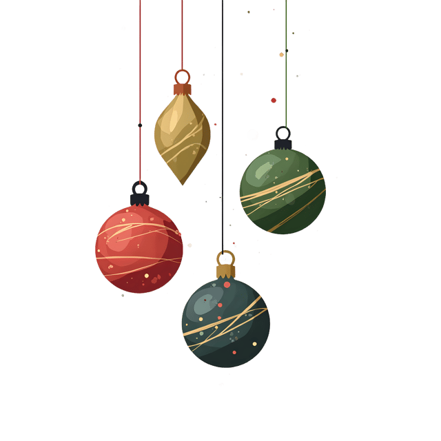 Free transparent PNG: Christmas Ornaments Transparent PNG for Holiday Crafts and Decorations