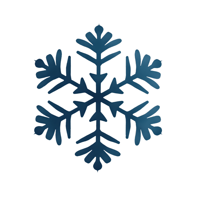Free transparent PNG: Geometric Snowflake PNG  Bold  Modern Design for Winter Crafts  Decor