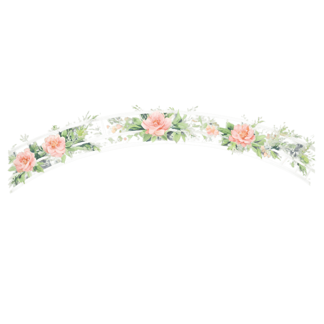 Free transparent PNG: Floral Wedding Bridge Transparent PNG Design for Wedding Decor and Crafting