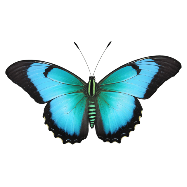 Free transparent PNG: Malachite Butterfly Transparent PNG for Nature and Decorative Use
