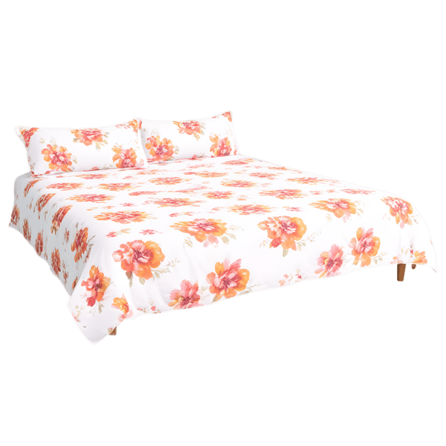 Free transparent PNG: Flowery Bedspread PNG with Transparent Background
