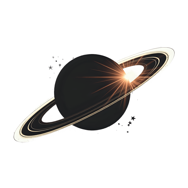 Free transparent PNG: Ringed Planet Silhouette  Space Flare Clipart, free downloadable png