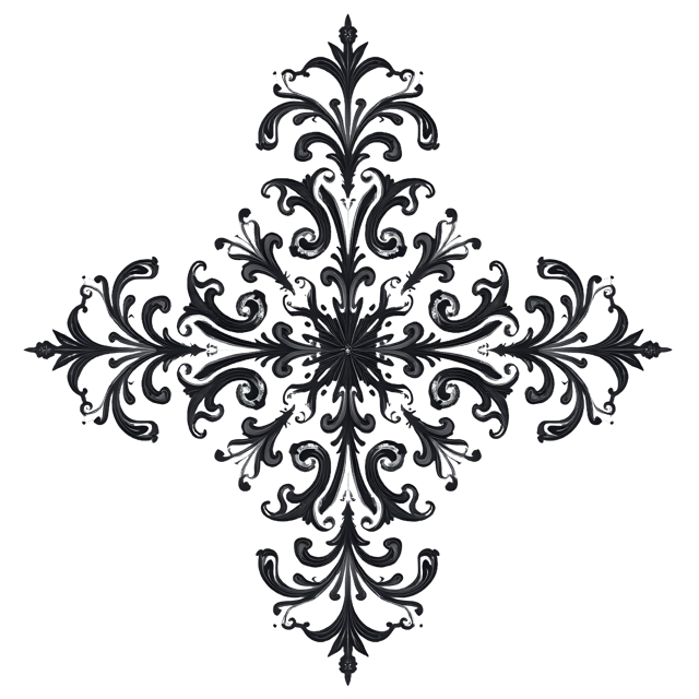 Free transparent PNG: Symmetrical Ornaments PNG Clipart  Ideal for Decorative Designs  Crafts