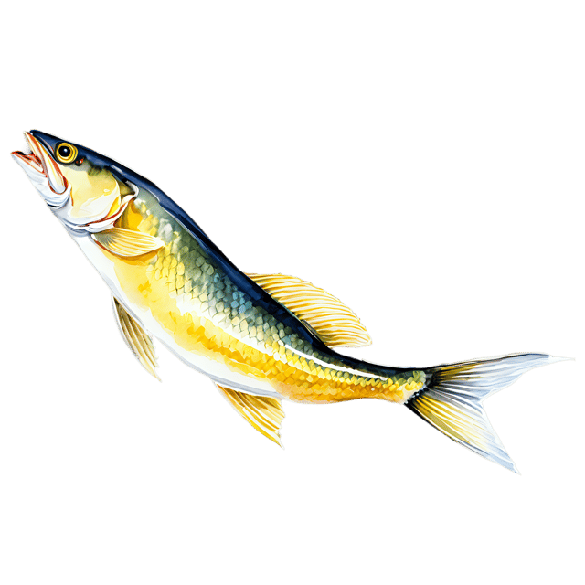 Free transparent PNG: Transparent Watercolor Walleye Fish PNG - Gentle Illustration for Artists & Designers