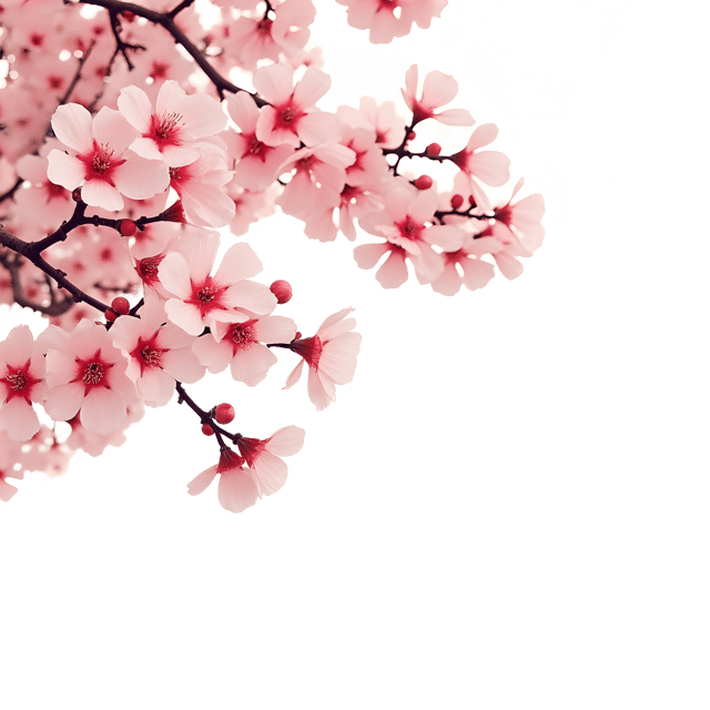 Free transparent PNG: Pink Cherry Blossom PNG with Transparent Background for Floral Design and Art Projects