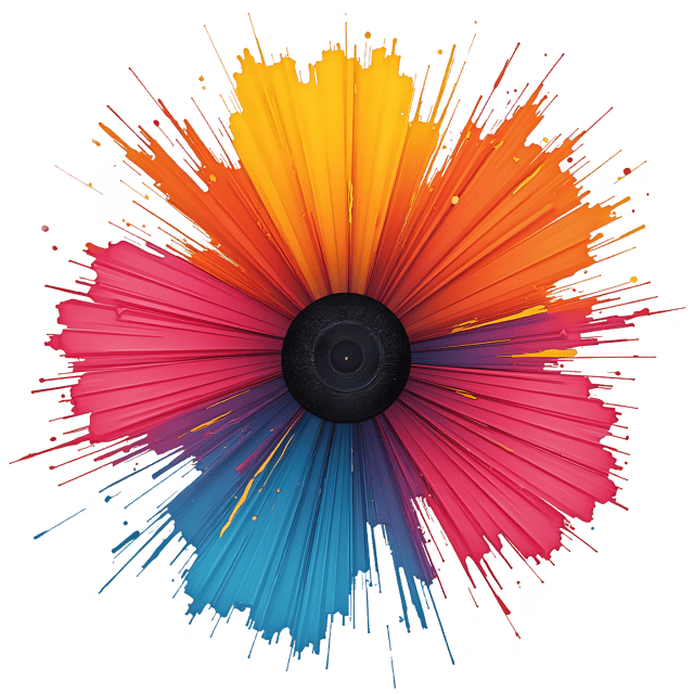 Free transparent PNG: Vibrant Electric Paint Pops PNG with Transparent Background for Modern Art and Design