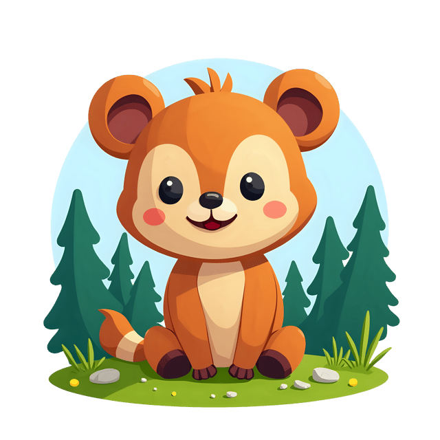 Free transparent PNG: Animal Cameo with Forest Background  Nature Clipart, free transparent png download