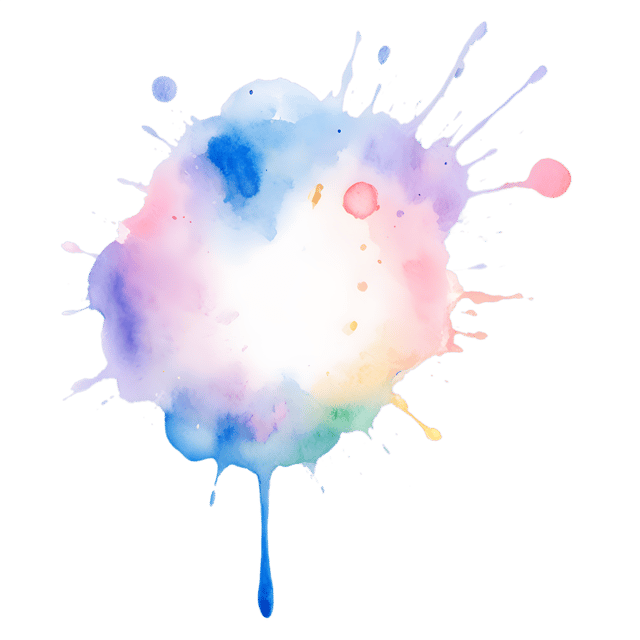 Free transparent PNG: Playful Splatter Pattern with Transparent Background for Artistic Design