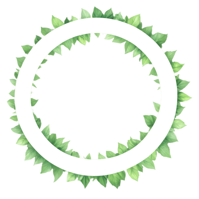 Free transparent PNG: Lush Greenery in Glowing Ring PNG for Nature and Decor