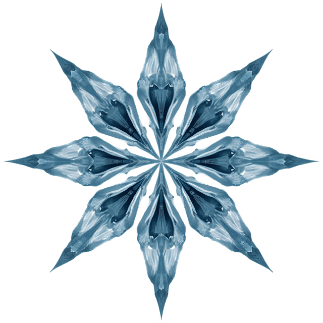 Free transparent PNG: Symmetrical Ice Star PNG Clipart  Perfect for Winter Crafts  Decor