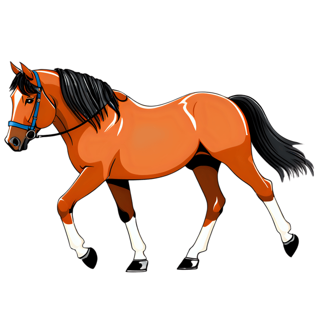 Free transparent PNG: Cute Cartoon Horse Illustration for Nursery Decor, Crafts, and Kids' Activities
