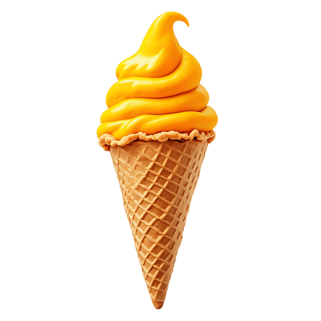 Free transparent PNG: Mango Ice Cream with Waffle Cone  Dessert Clipart, free transparent png download