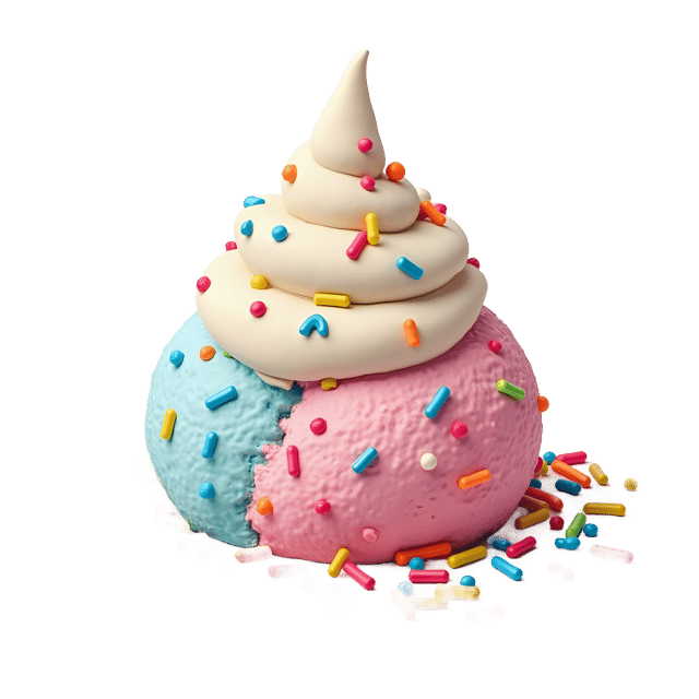 Free transparent PNG: Rainbow Sprinkles Scoop  Dessert Clipart, free transparent png download