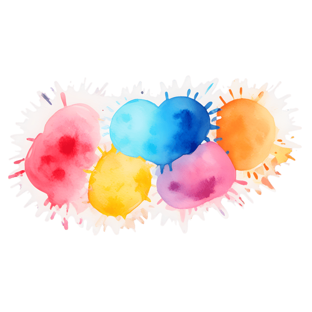 Free transparent PNG: Chaotic yet Harmonious Color Collision Art with Transparent PNG Background