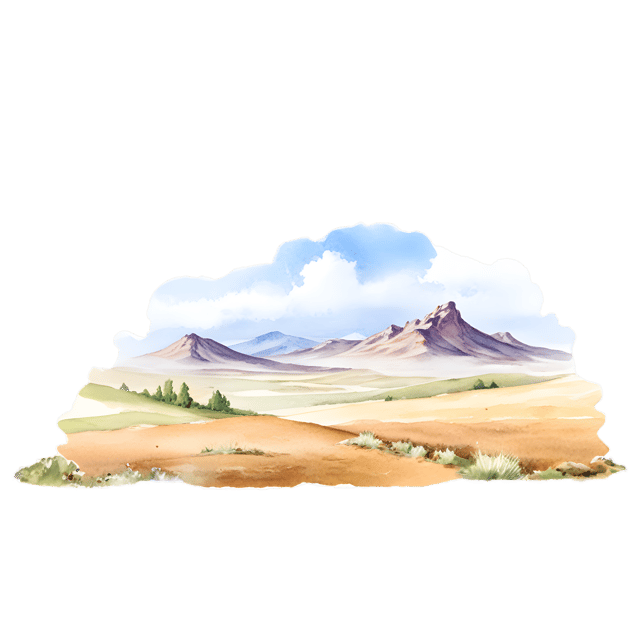 Free transparent PNG: Transparent Plateau Landscape PNG for Art and Design Projects