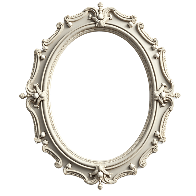 Free transparent PNG: Cameo Oval Frame PNG Clipart  Ideal for Elegant Designs  Decor