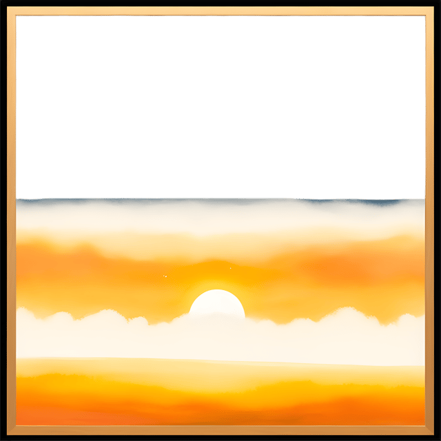 Free transparent PNG: Golden Sunset with Endless Loop Design in Transparent PNG Format