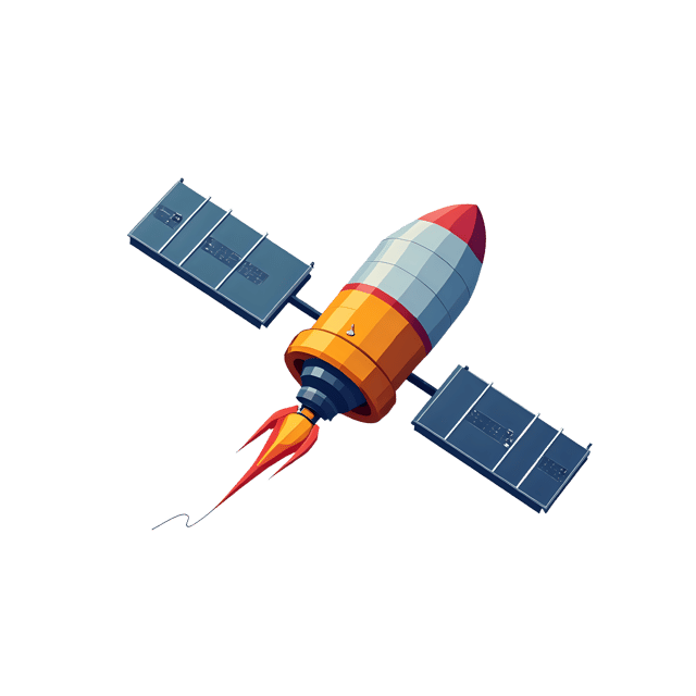 Free transparent PNG: Orbiting Satellite  Space Exploration Clipart, free transparent png download