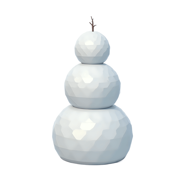 Free transparent PNG: Symmetrical Snowman Trio PNG with Transparent Background for Winter Themes