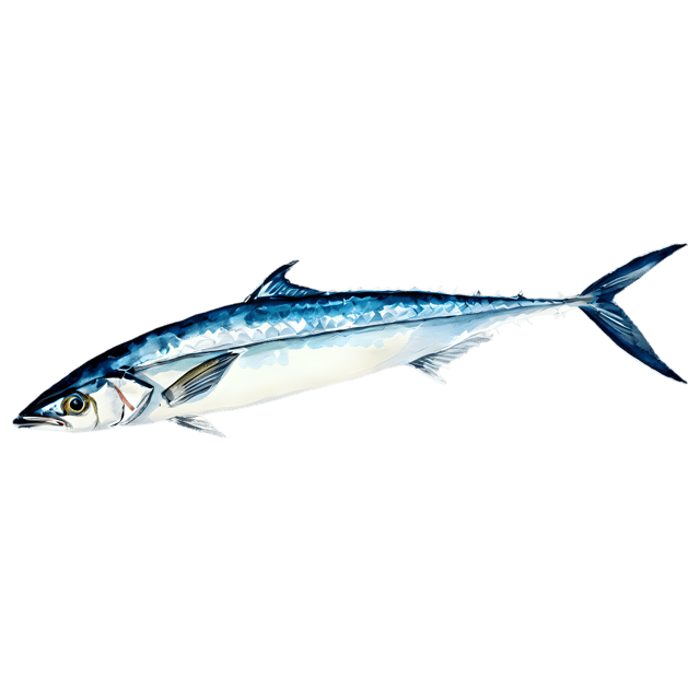 Free transparent PNG: Transparent Watercolor Jack Mackerel Fish Illustration – PNG Clipart