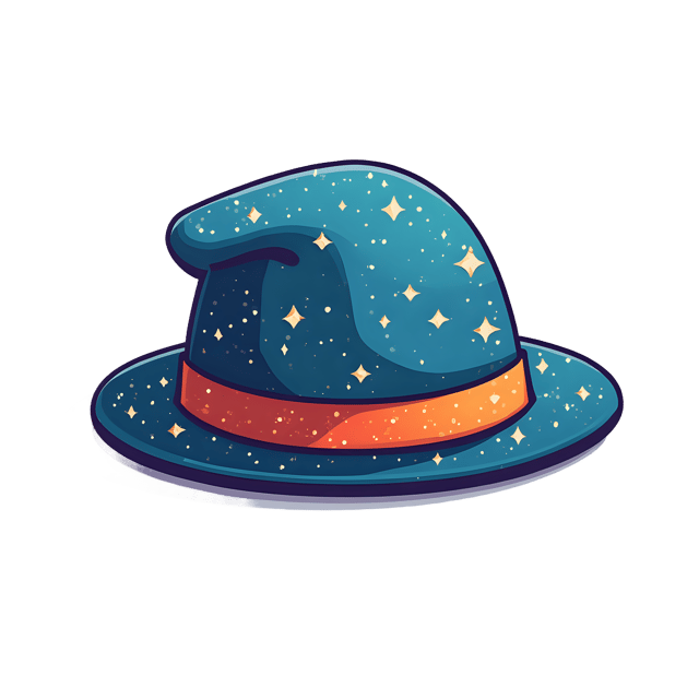 Free transparent PNG: Sparkly Hat  Holiday Clipart, free downloadable png