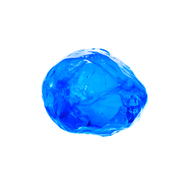 Free transparent PNG: Sapphire Blue Waterdrop PNG with Transparent Background for Digital Design