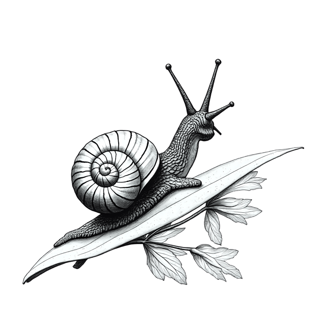 Free transparent PNG: Snail on Leaf beside Flower  Nature Clipart, free transparent png download